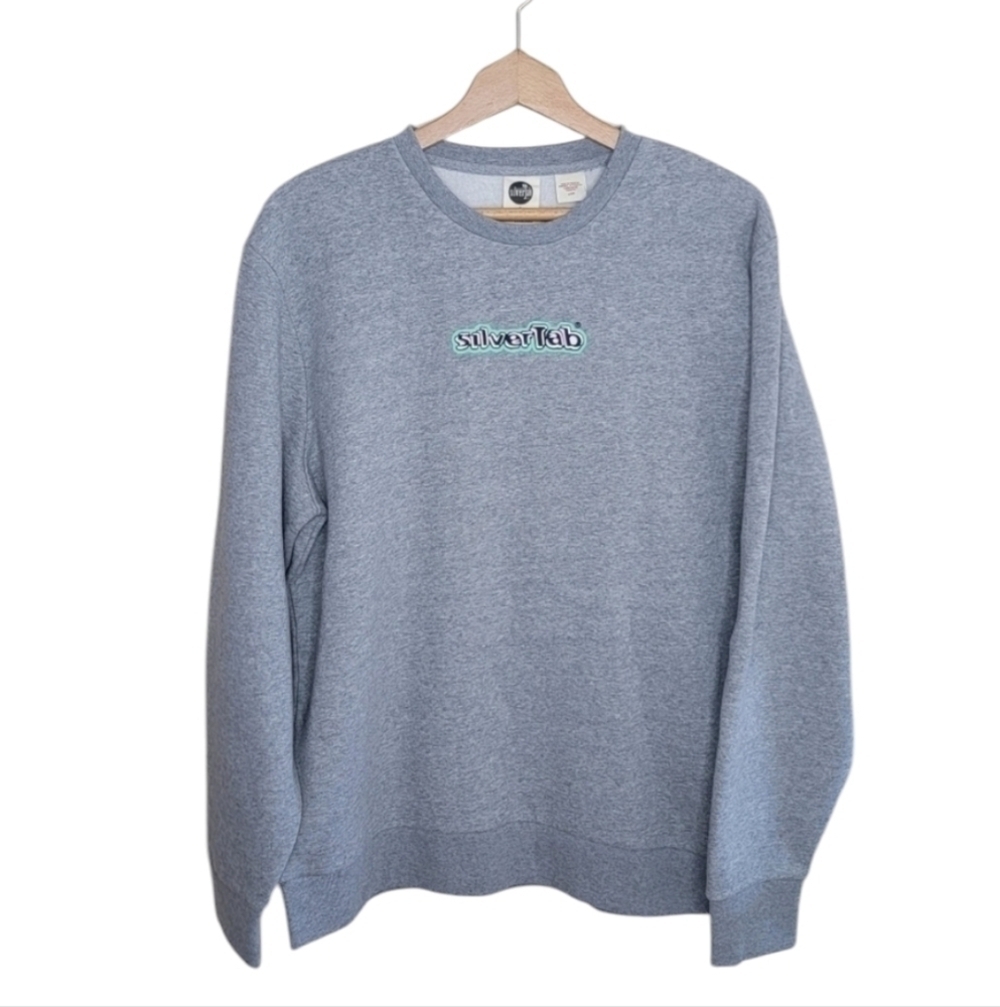 NWT Levi's | Silvertab Gray Graphic Crewneck Sweatshirt Size Large